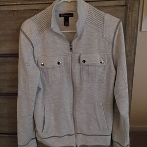 INC Men's  Light Gray Zip-Up Jacket.